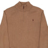 Vintage brown Ralph Lauren 1/4 Zip - mens large