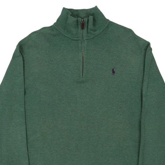 Vintage green Ralph Lauren 1/4 Zip - mens large