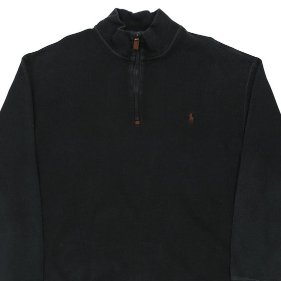 Vintage black Ralph Lauren 1/4 Zip - mens x-large