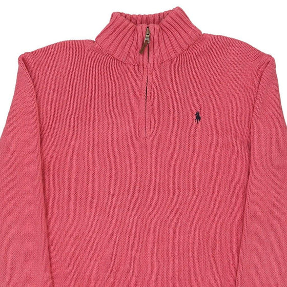 Vintage pink Ralph Lauren 1/4 Zip - mens x-large