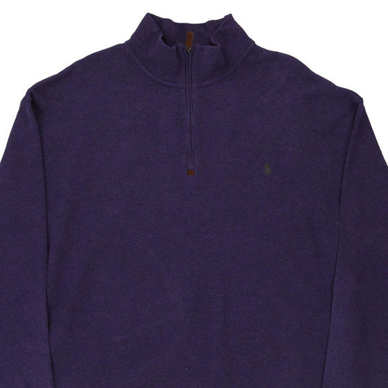 Vintage purple Ralph Lauren 1/4 Zip - mens xx-large