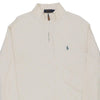 Vintage white Ralph Lauren 1/4 Zip - mens large