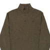 Vintage khaki Ralph Lauren 1/4 Zip - mens medium