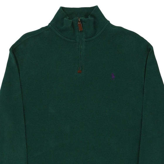 Vintage green Ralph Lauren 1/4 Zip - mens small