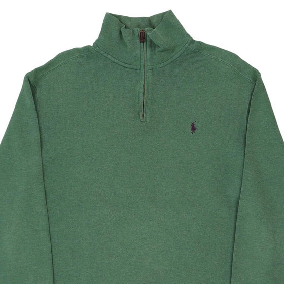 Vintage green Ralph Lauren 1/4 Zip - mens medium