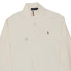 Vintage white Ralph Lauren 1/4 Zip - mens large