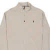 Vintage beige Ralph Lauren 1/4 Zip - mens x-large