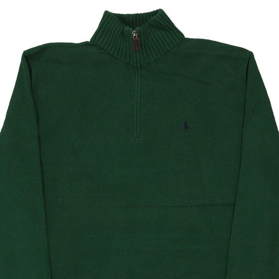 Vintage green Ralph Lauren 1/4 Zip - mens medium