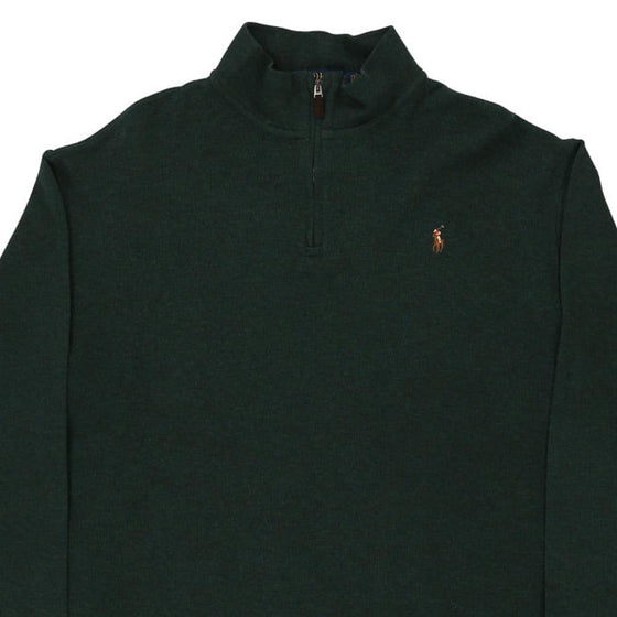 Vintage green Ralph Lauren 1/4 Zip - mens x-large