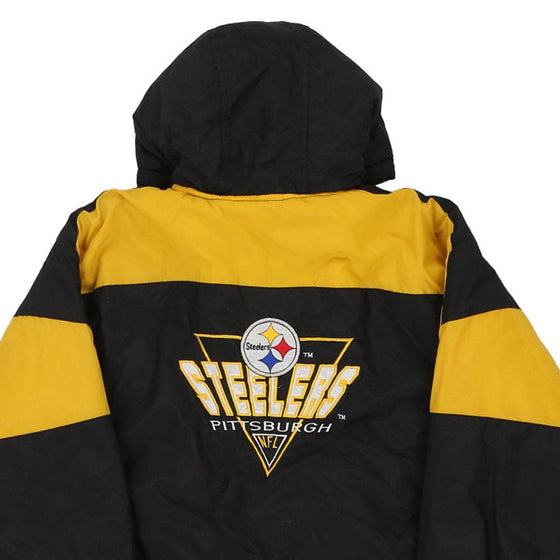 Vintage yellow Age 11-12 Pittsburgh Steelers Logo 7 Jacket - boys medium