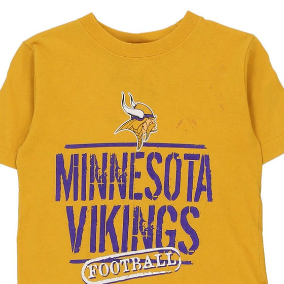 Vintage yellow Age 4-5 Minnesota Vikings Nfl Team Apparel T-Shirt - boys x-small