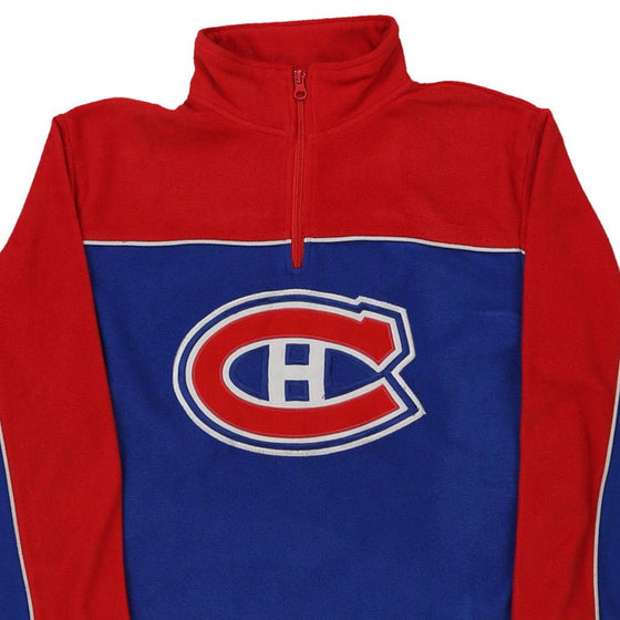 Vintage blue Age 12 Montreal Canadiens Nhl Fleece - boys medium