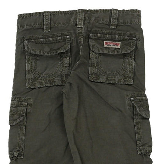 Vintage green Age 8 True Religion Cargo Trousers - boys 25" waist