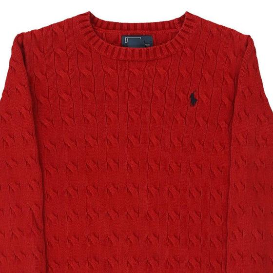 Vintage red Age 6-7 Ralph Lauren Jumper - boys small