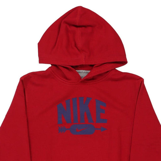 Vintage red Age 13-15 Nike Hoodie - boys x-large