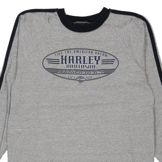 Vintage grey Age 10 Tucson Harley Davidson Sweatshirt - boys large