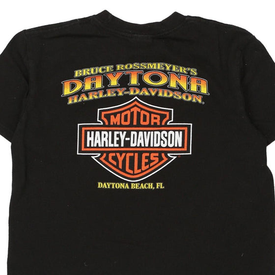 Vintage black Age 8-10 Daytona Beach, Florida Harley Davidson T-Shirt - boys medium