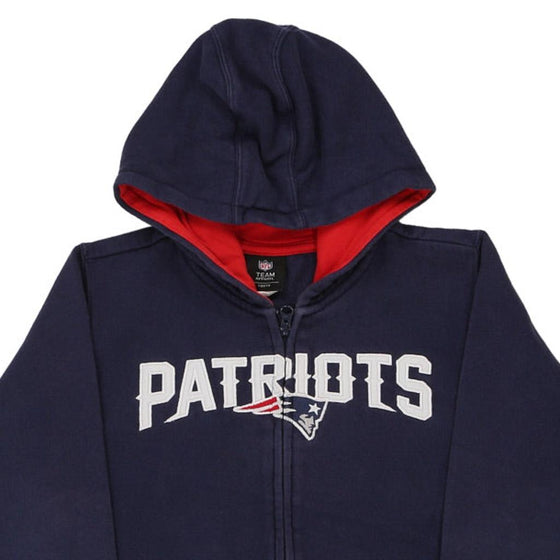 Vintage navy Age 12 New England Patriots Nfl Hoodie - boys medium