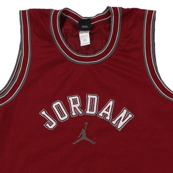 Vintage burgundy Age 16-18 Jordan Jersey - boys large