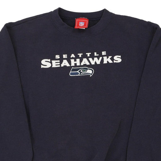 Vintage navy Age 14-16 Seattle Seahawks Nfl Sweatshirt - boys medium