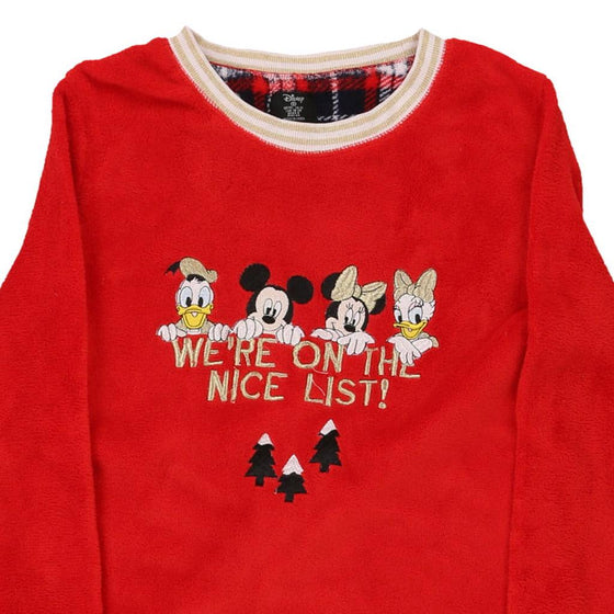 Vintage red Age 10-12 Disney Fleece - boys small