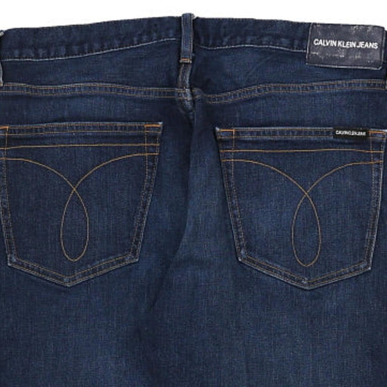 Vintage blue Droit Calvin Klein Jeans Jeans - mens 35" waist