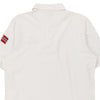 Vintage white Napapijri Polo Shirt - mens medium