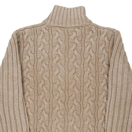 Vintage beige Pepe Jeans Jumper - womens large