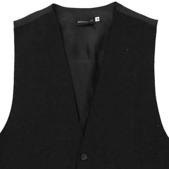 Vintage black Watergate Waistcoat - mens medium