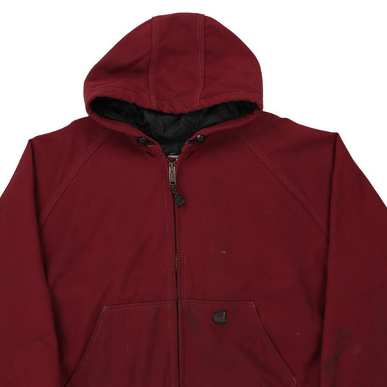 Vintage burgundy Carhartt Hoodie - mens xx-large