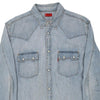 Vintage blue Levis Denim Shirt - mens x-large