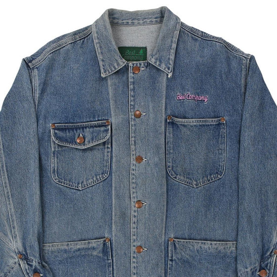 Vintage blue 1980s Best Company Denim Jacket - mens large