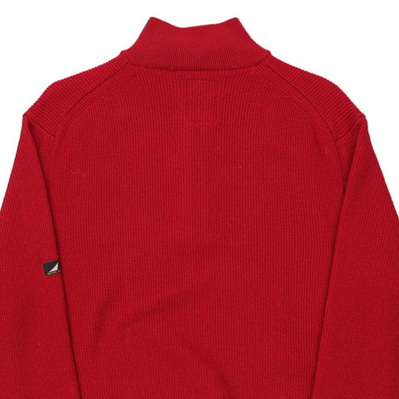 Vintage red Nautical Club 1/4 Zip - mens large