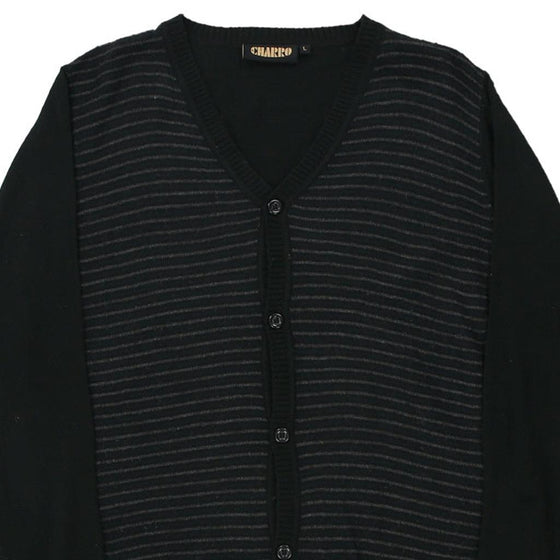 Vintage black Charro Cardigan - mens large