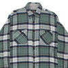 Vintage green Steel Flannel Shirt - mens large