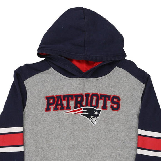 Vintage block colour Age 13-14 New England Patriots Nfl Team Apparel Hoodie - boys x-large