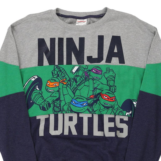 Vintage block colour Age 13-14 Ninja Turtles Nickelodeon Sweatshirt - boys x-large