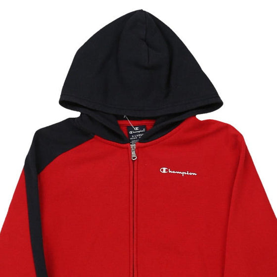 Vintage red Age 13-14 Champion Hoodie - boys x-large