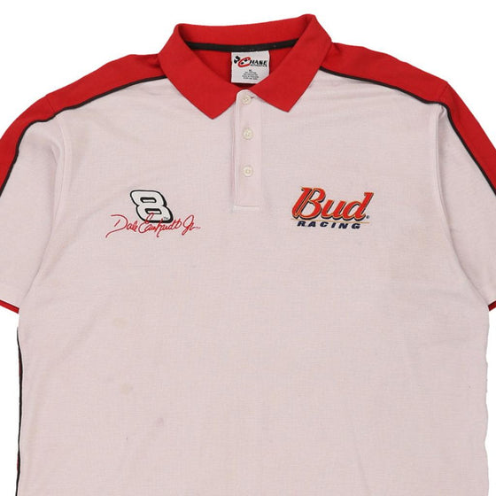 Vintage white Dale Earnhardt Jr 8 Chase Authentics Polo Shirt - mens x-large