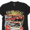 Pre-Loved black Race Schedule 2012 Nascar T-Shirt - mens medium