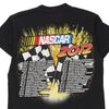 Pre-Loved black Race Schedule 2012 Nascar T-Shirt - mens medium