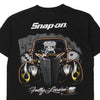 Vintage black Snap-On Alstyle T-Shirt - mens medium