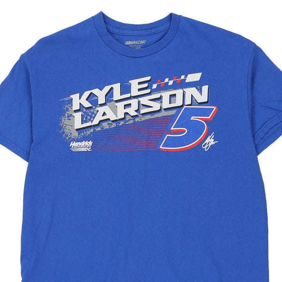 Vintage blue Kyle Larson Nascar T-Shirt - womens medium