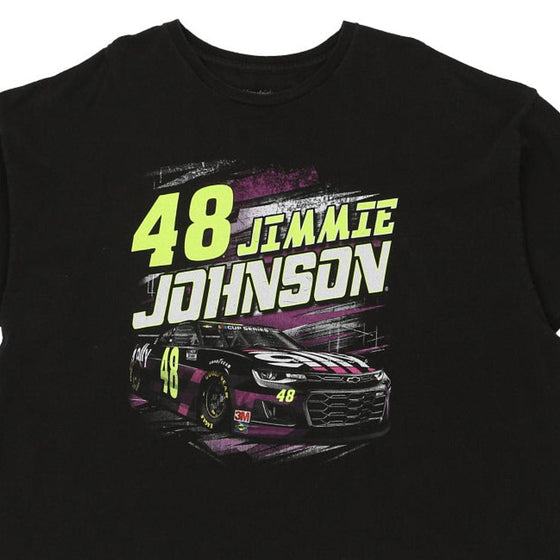 Vintage black Jimmie Johnson Hendrick T-Shirt - mens xxx-large