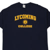 Vintage navy Lycoming College Gildan T-Shirt - mens xx-large