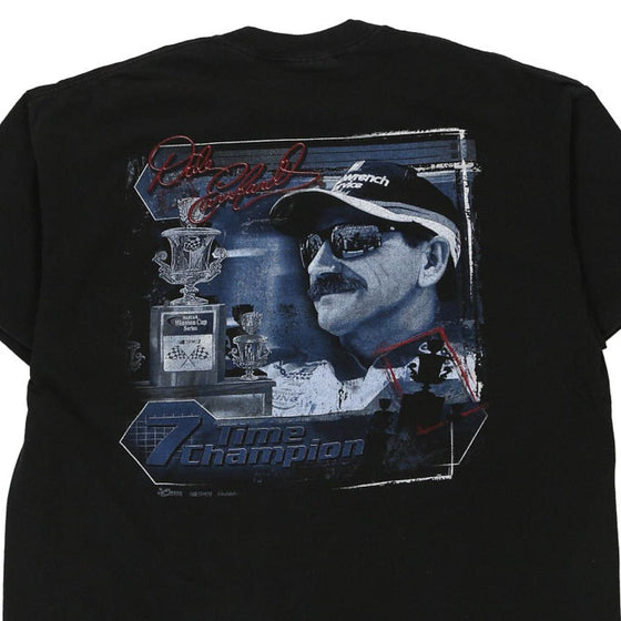 Vintage black Dale Earnhardt Chase Authentics T-Shirt - mens large