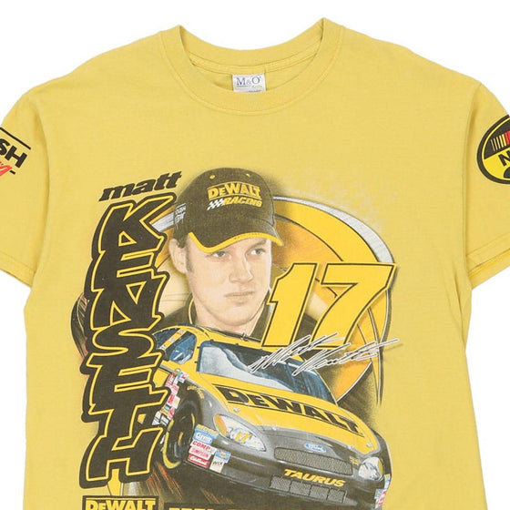 Vintage yellow Matt Kenseth M&O T-Shirt - mens large