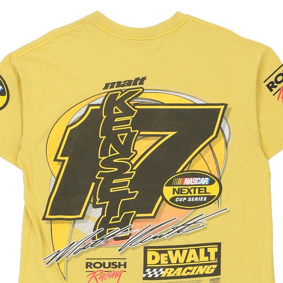 Vintage yellow Matt Kenseth M&O T-Shirt - mens large