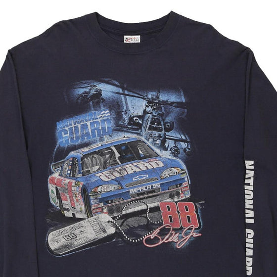 Vintage navy Dale Earnhardt Jr Chase Authentics Long Sleeve T-Shirt - mens x-large