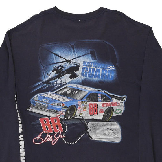 Vintage navy Dale Earnhardt Jr Chase Authentics Long Sleeve T-Shirt - mens x-large